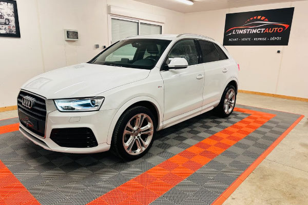 Audi Q3 (2) 2.0 TDI 150 S-Line S-Tronic + CAMÉRA DE RECUL + SIÈGES ALCANTARA + VIDANGE DE BOITE AUTO FAITE