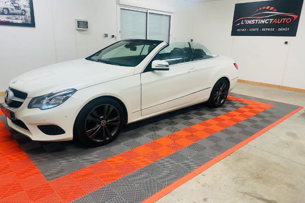 Mercedes Classe E 220 CDI 2.1 7G-Tronic 170 CH, cabriolet + sièges chauffants + accroche ceinture